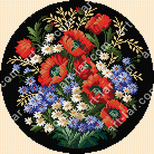 БИС-6417-1 "Букет польових квітів" (“Букет полевых цветов”), часткова зашивка